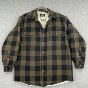 Button Down Shirt Jacket Mens Large 